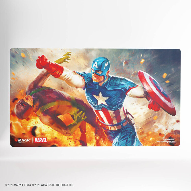 GAMEGENIC GAMEGENIC MTG MSH PRIME PLAYMAT CAPTAIN AMERICA