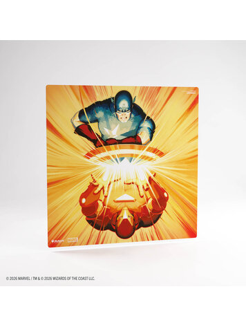 GAMEGENIC GAMEGENIC MTG MSH TWO PLAYER PLAYMAT IRON MAN/CAPTAIN AMERICA