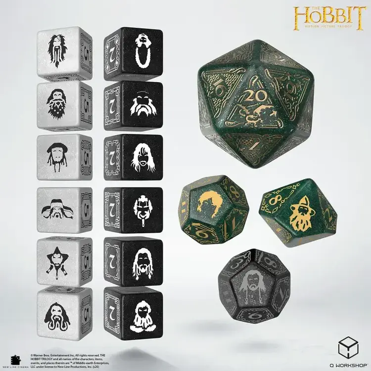 THE HOBBIT TCG DICE SET - VERDANT GROVE