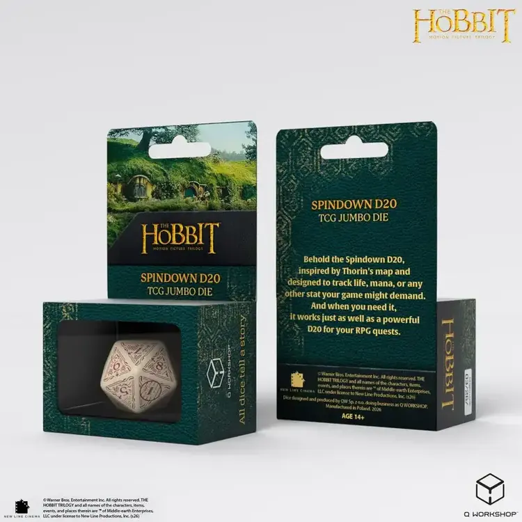 THE HOBBIT SPINDOWN D20 - TERRA TCG JUMBO DIE