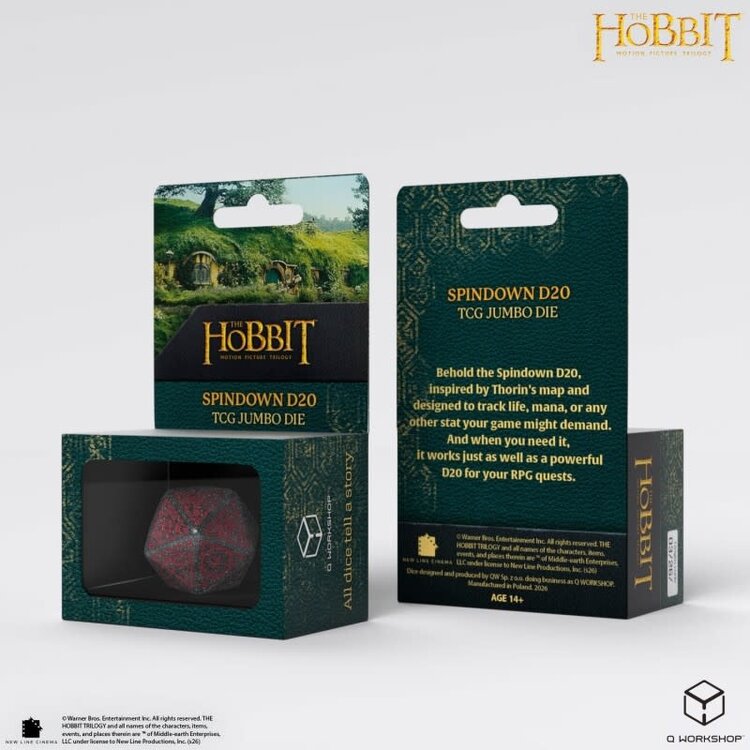 THE HOBBIT SPINDOWN D20 - LUNARIS TCG JUMBO DIE