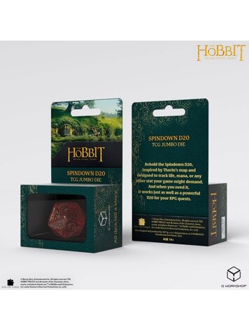 THE HOBBIT SPINDOWN D20 - EMBER TCG JUMBO DIE