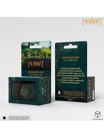 THE HOBBIT SPINDOWN D20 - VERDANT TCG JUMBO DIE