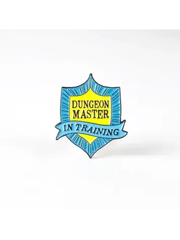 DUNGEON MASTER IN TRAINING ENAMEL PIN