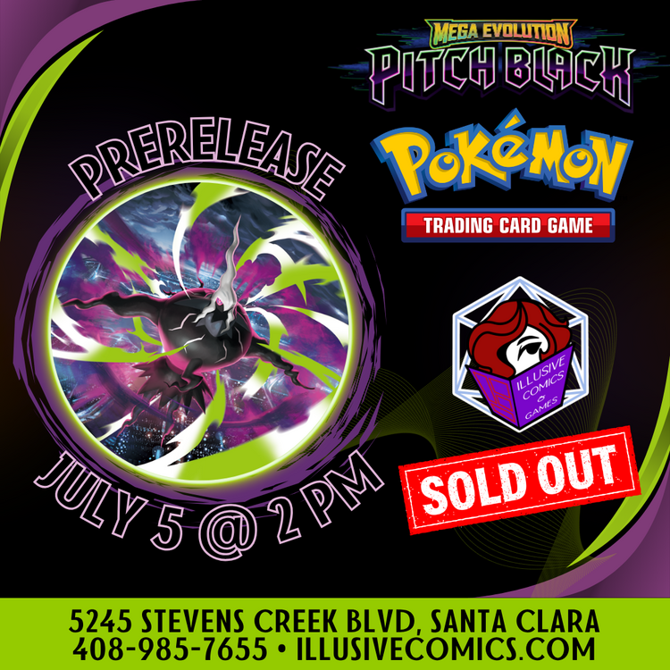 POKEMON MEGA EVOLUTION PITCH BLACK PRERELEASE 7/5 @ 2 PM