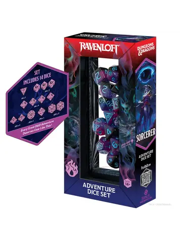 D&D ADVENTURE DICE SET RAVENLOFT SORCERER