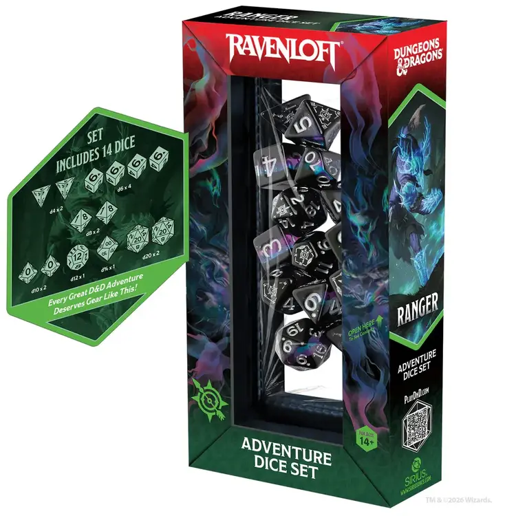 D&D ADVENTURE DICE SET RAVENLOFT RANGER