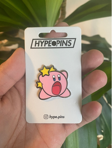 KIRBY IN ACTION HARD ENAMEL PIN