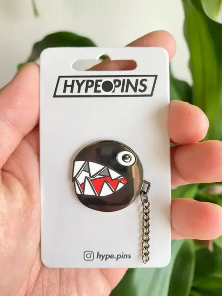 CHOMP CHOMP MARIO HARD ENAMEL PIN