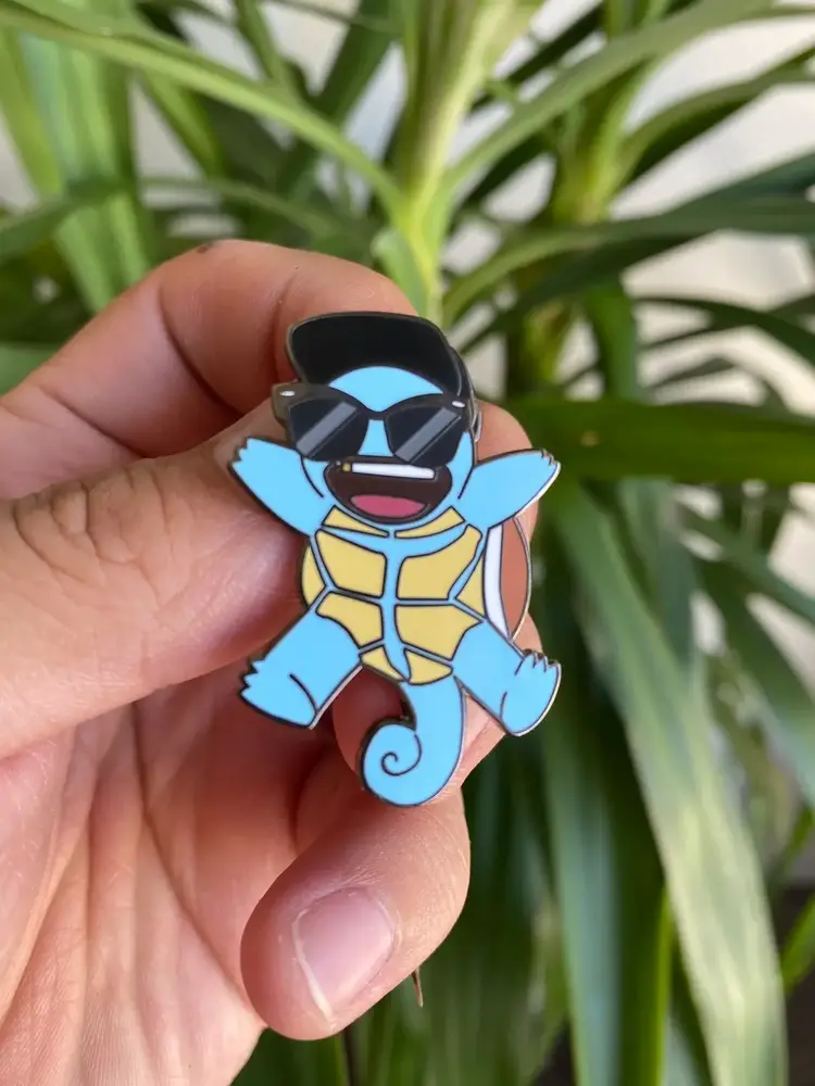 SUMMER SQUIRTLE HARD ENAMEL PIN