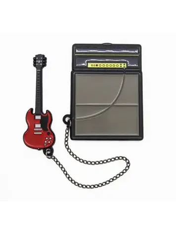 AMP CAB & GUTAR CHAIN ENAMEL PIN