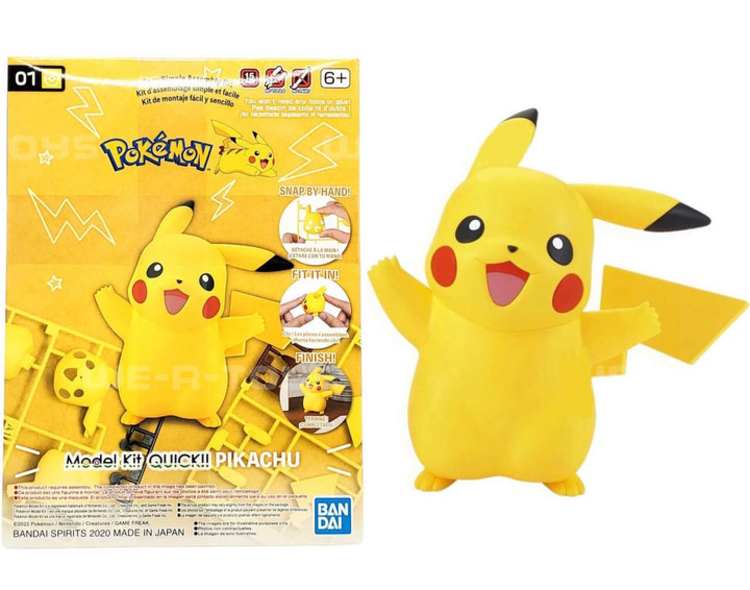 BANDAI POKEPLA POKEMON MODEL KIT QUICK PIKACHU