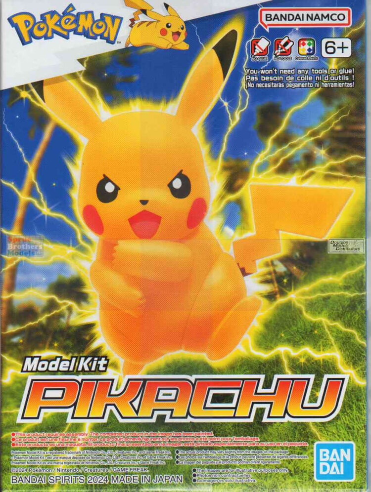 BANDAI POKEPLA POKEMON MODEL KIT PIKACHU