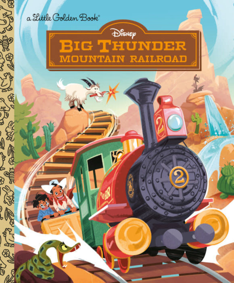 GOLDEN BOOKS DISNEY BIG THUNDER MOUNTAIN RAILROAD LITTLE GOLDEN BOOK