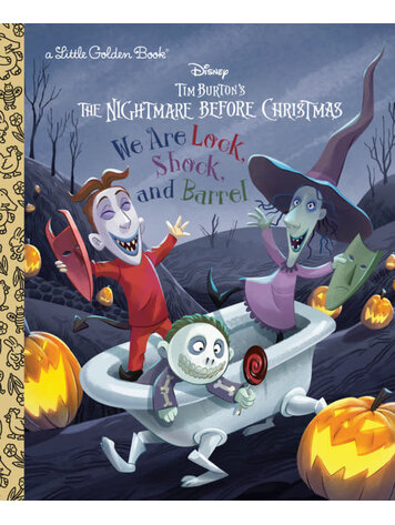 GOLDEN BOOKS DISNEY NIGHTMARE BEFORE CHRISTMAS WE ARE LOCK SHOCK & BARREL LITTLE GOLDEN BOOK