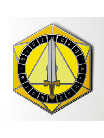 NORSE FOUNDRY D20 SWORD SPINNER YELLOW PIN