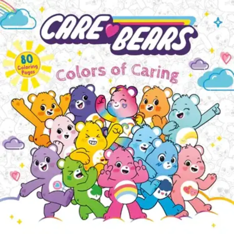 HARPER COLLINS PUBLISHERS CARE BEARS COLORS OF CARING COLORING BOOK