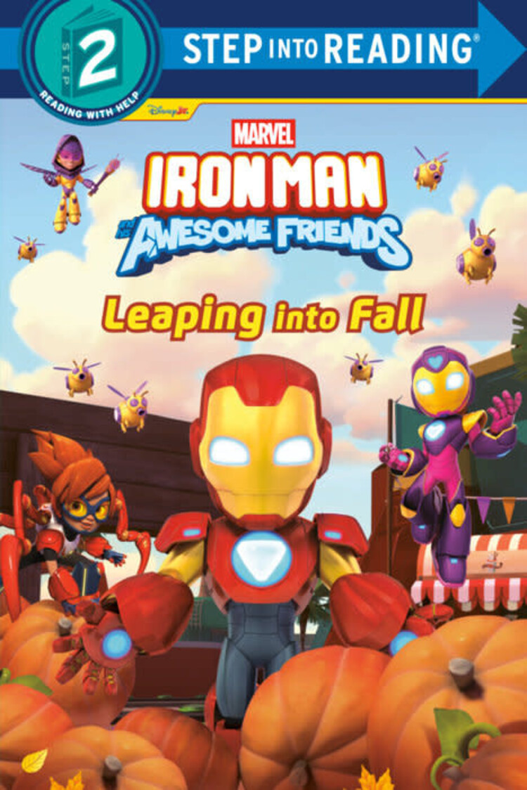 PENGUIN RANDOM HOUSE IRON MAN & HIS AWESOME FRIENDS LEAPING INTO FALL SC STEP INTO READING STEP 2