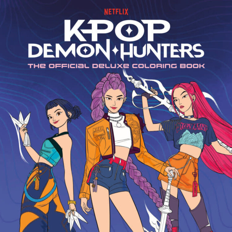 PENGUIN RANDOM HOUSE KPOP DEMON HUNTERS THE OFFICIAL DELUXE COLORING BOOK