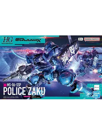 BANDAI GUNDAM HGGQX 02 MS-06-SSP POLICE ZAKU GUNPLA