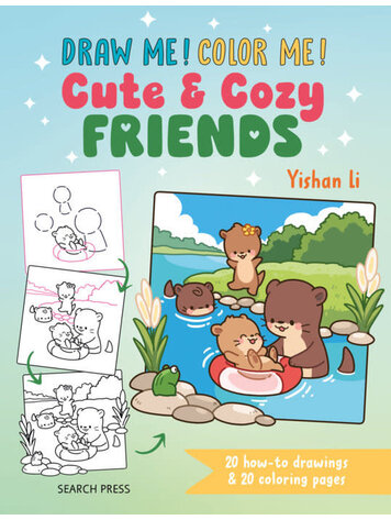 DRAW ME COLOR ME CUTE & COZY FRIENDS