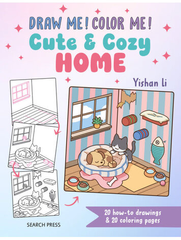 DRAW ME COLOR ME CUTE & COZY HOMES
