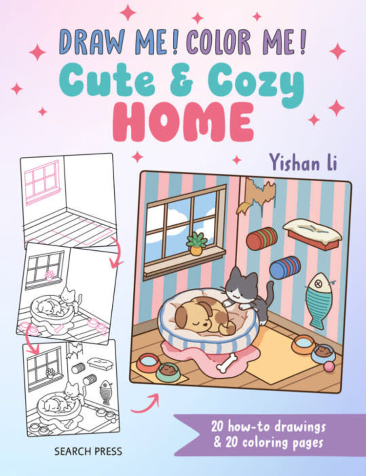 DRAW ME COLOR ME CUTE & COZY HOMES
