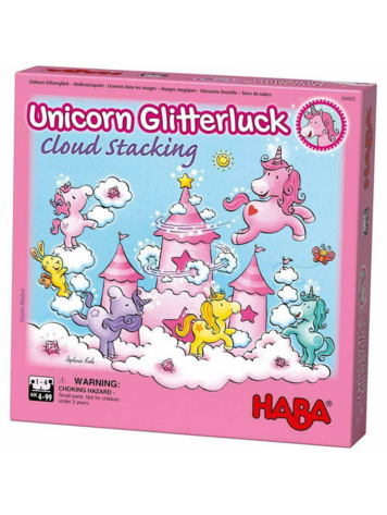 HABA GAMES UNICORN GLITTERLUCK CLOUD STACKING