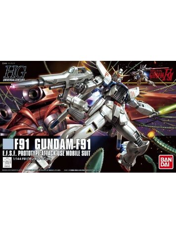 BANDAI GUNPLA HGUC 167 GUNDAM F91
