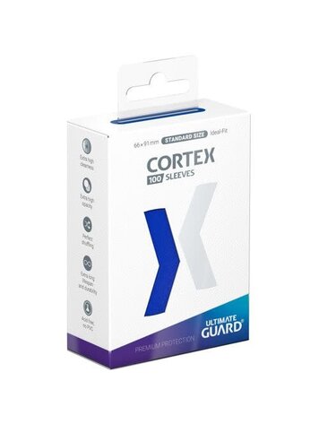 ULTIMATE GUARD CORTEX SLEEVES STANDARD SIZE GLOSSY BLUE 100 CT