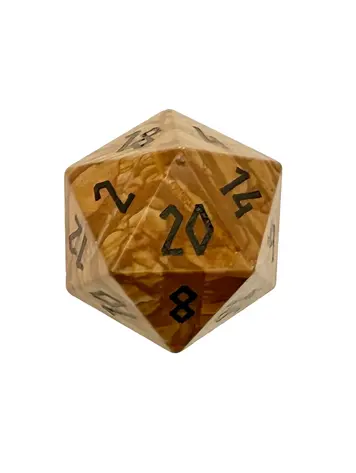 PICTURE JASPER BOULDER 30MM GEMSTONE D20 DICE