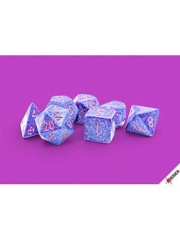 CHESSEX CHX 25367 7CT POLYHEDRAL SET SPECKLED PURPLE PASSION