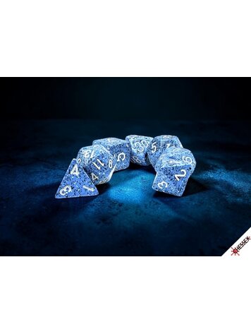 CHESSEX CHX 25376 7CT POLYHEDRAL SET SPECKLED OCEAN STONE