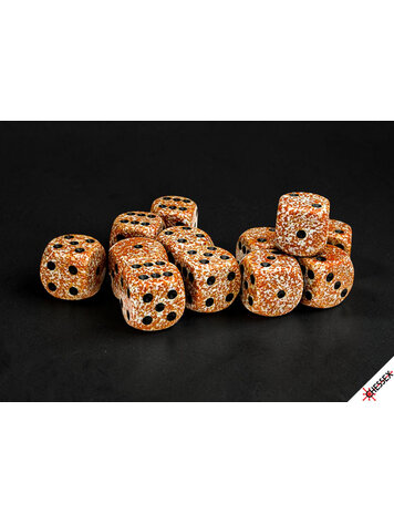 CHESSEX CHX 25733 12CT 16MM D6 SPECKLED RUST