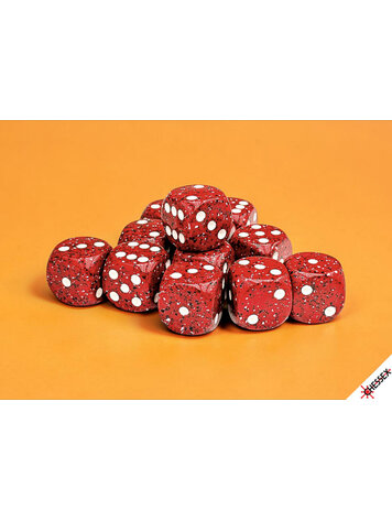 CHESSEX CHX 25774 12CT 16MM D6 SPECKLED LAVA STONE