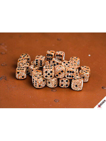 CHESSEX CHX 25933 12MM D6 BLOCK SPECKLED RUST