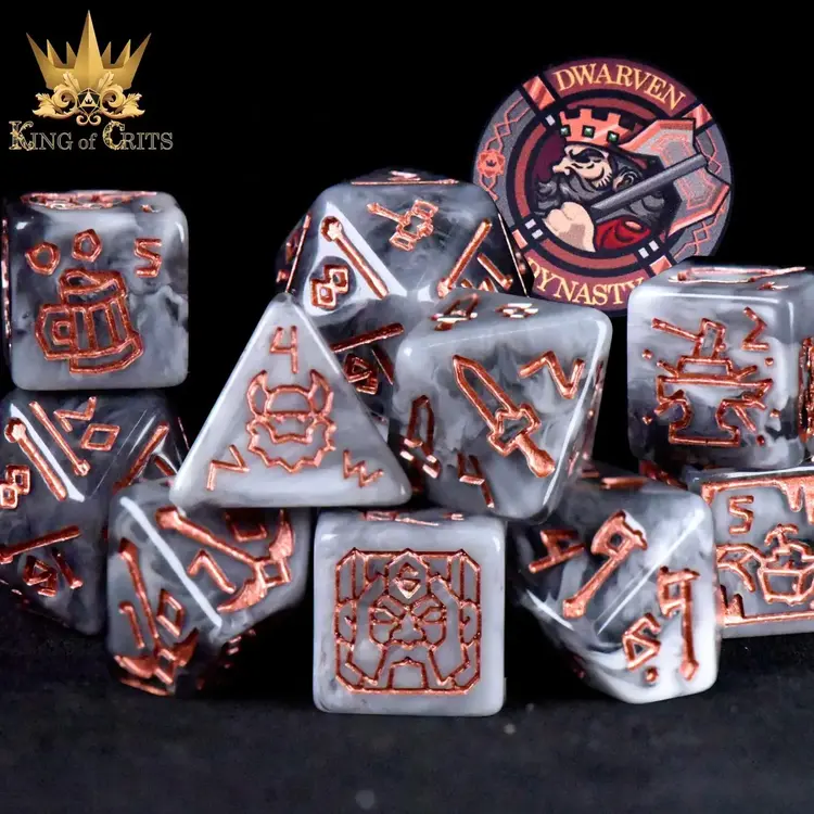 DND DICE DWARVEN DYNASTY 11 PC RPG DICE SET