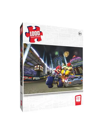USAOPOLY MARIO KART LIGHT UP THE NIGHT 1000 PIECE PUZZLE