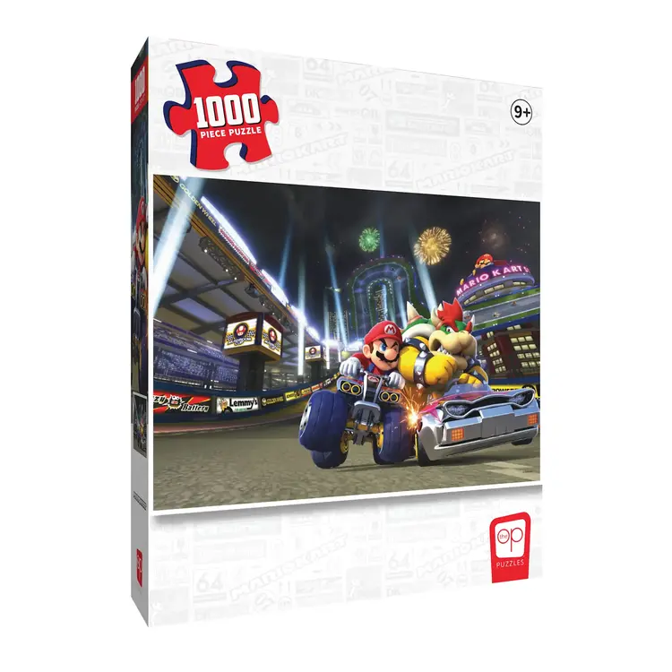 USAOPOLY MARIO KART LIGHT UP THE NIGHT 1000 PIECE PUZZLE