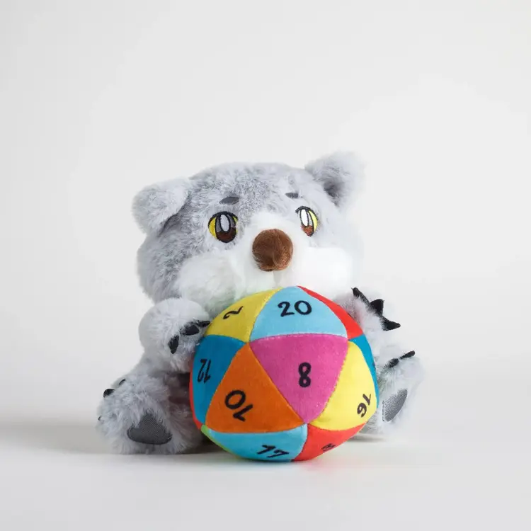 OWLBEAR WITH RAINBOW D20 PLUSHIE