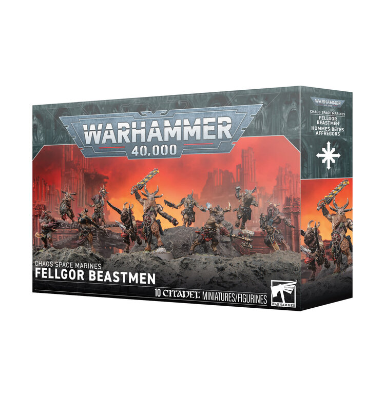 GAMES WORKSHOP WARHAMMER 40K CHAOS SPACE MARINES FELLGOR BEASTMEN