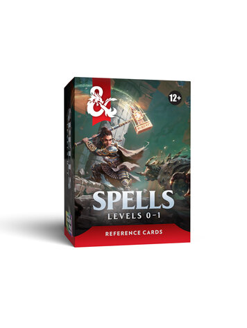 WIZARDS OF THE COAST DUNGEONS AND DRAGONS SPELL CARDS LEVEL 0-1