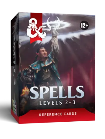 WIZARDS OF THE COAST DUNGEONS AND DRAGONS SPELL CARDS LEVEL 2-3