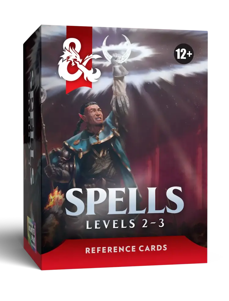 WIZARDS OF THE COAST DUNGEONS AND DRAGONS SPELL CARDS LEVEL 2-3