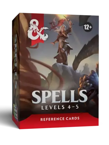 WIZARDS OF THE COAST DUNGEONS AND DRAGONS SPELL CARDS LEVEL 4-5