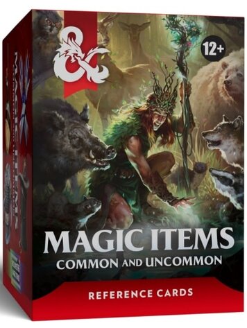 WIZARDS OF THE COAST DUNGEONS AND DRAGONS MAGIC ITEMS COMMON AND UNCOMMON REFERENCE CARDS