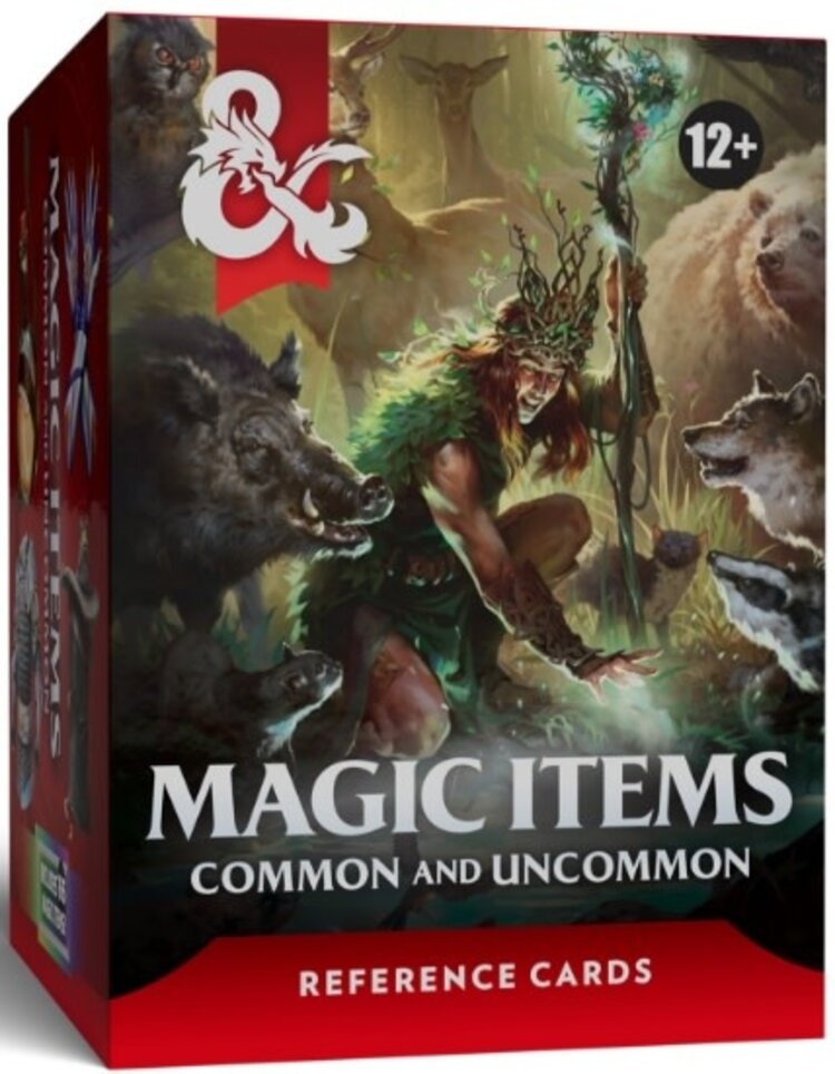 WIZARDS OF THE COAST DUNGEONS AND DRAGONS MAGIC ITEMS COMMON AND UNCOMMON REFERENCE CARDS