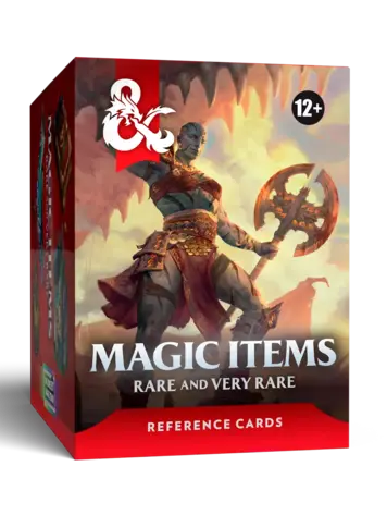 WIZARDS OF THE COAST DUNGEONS AND DRAGONS MAGIC ITEMS RARE AND VERY RARE REFERENCE CARDS