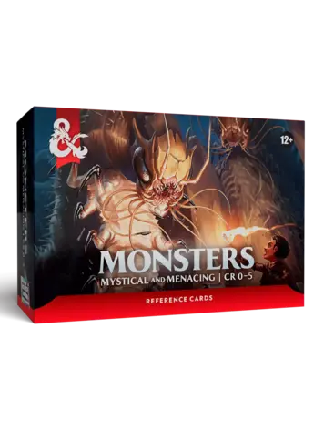 WIZARDS OF THE COAST DUNGEONS AND DRAGONS MONSTER CARDS MYSTICAL AND MENACING CR 0-5