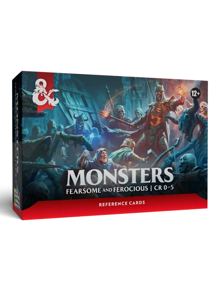 WIZARDS OF THE COAST DUNGEONS AND DRAGONS MONSTER CARDS FEARSOME AND FEROCIOUS CR 0-5